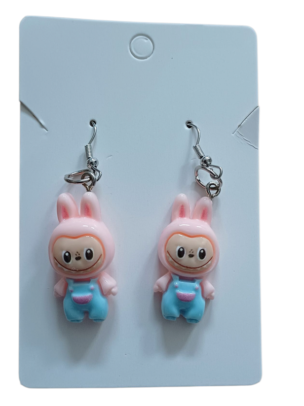 Labubu Resin Charm Earrings – Random Surprise Pair