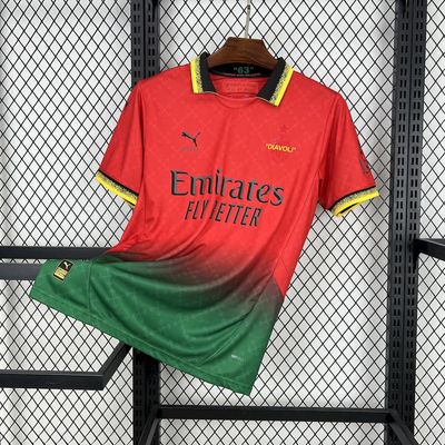 AC Milan 2024/25 Red Jersey – PUMA x Off-White™ Collaboration
