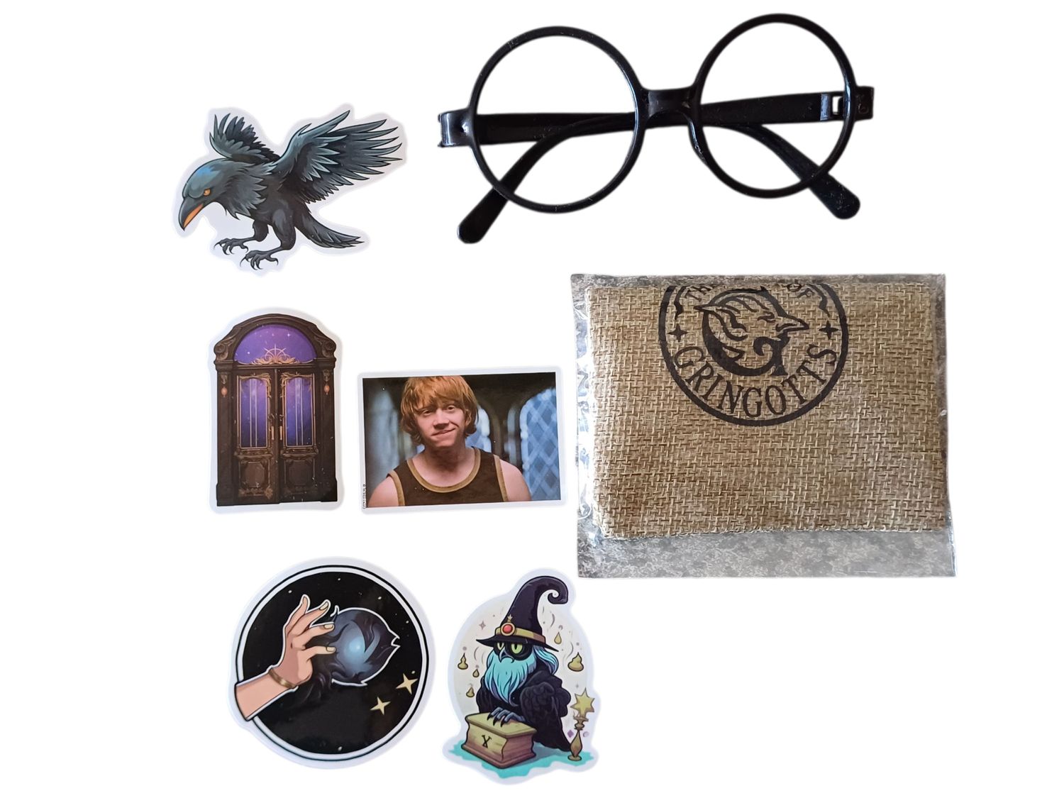 Mini Harry Potter Gift Set – Gringotts Coins, Glasses &amp; Stickers