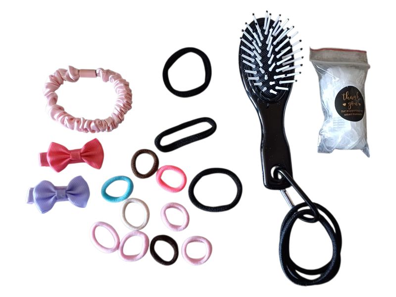 Mini Travel Hair Grooming Gift Set – 18-Piece Hair Care Essentials