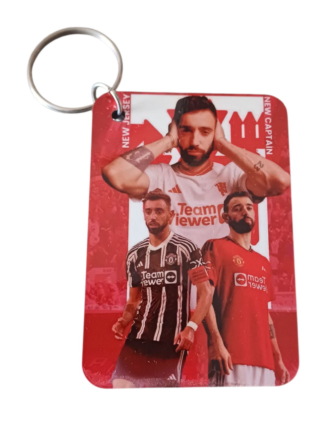Bruno Fernandes Manchester United Keychain – Single-Sided MDF 50x73mm