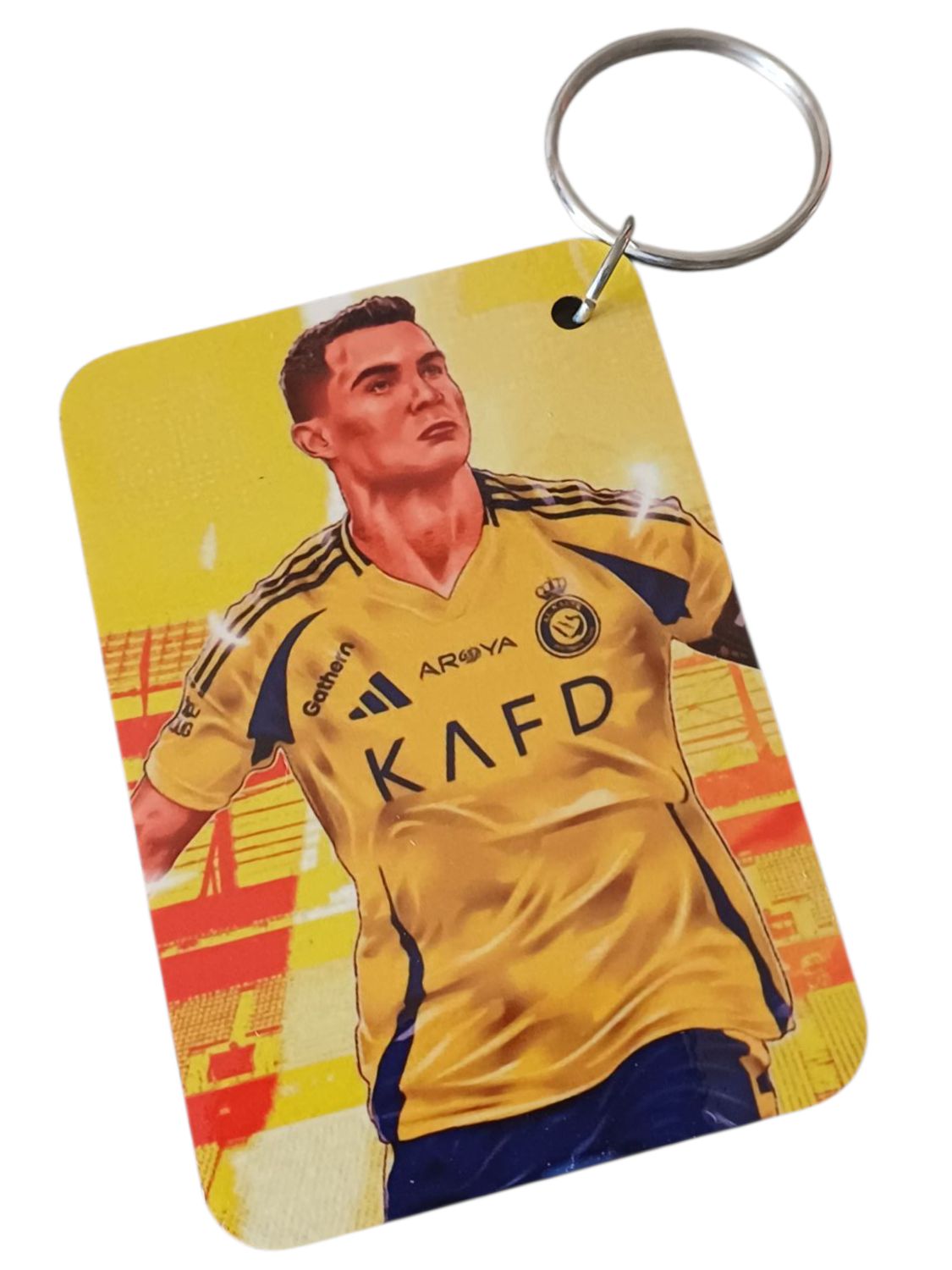Cristiano Ronaldo Al Nassr Keychain – Single-Sided MDF 50x73mm