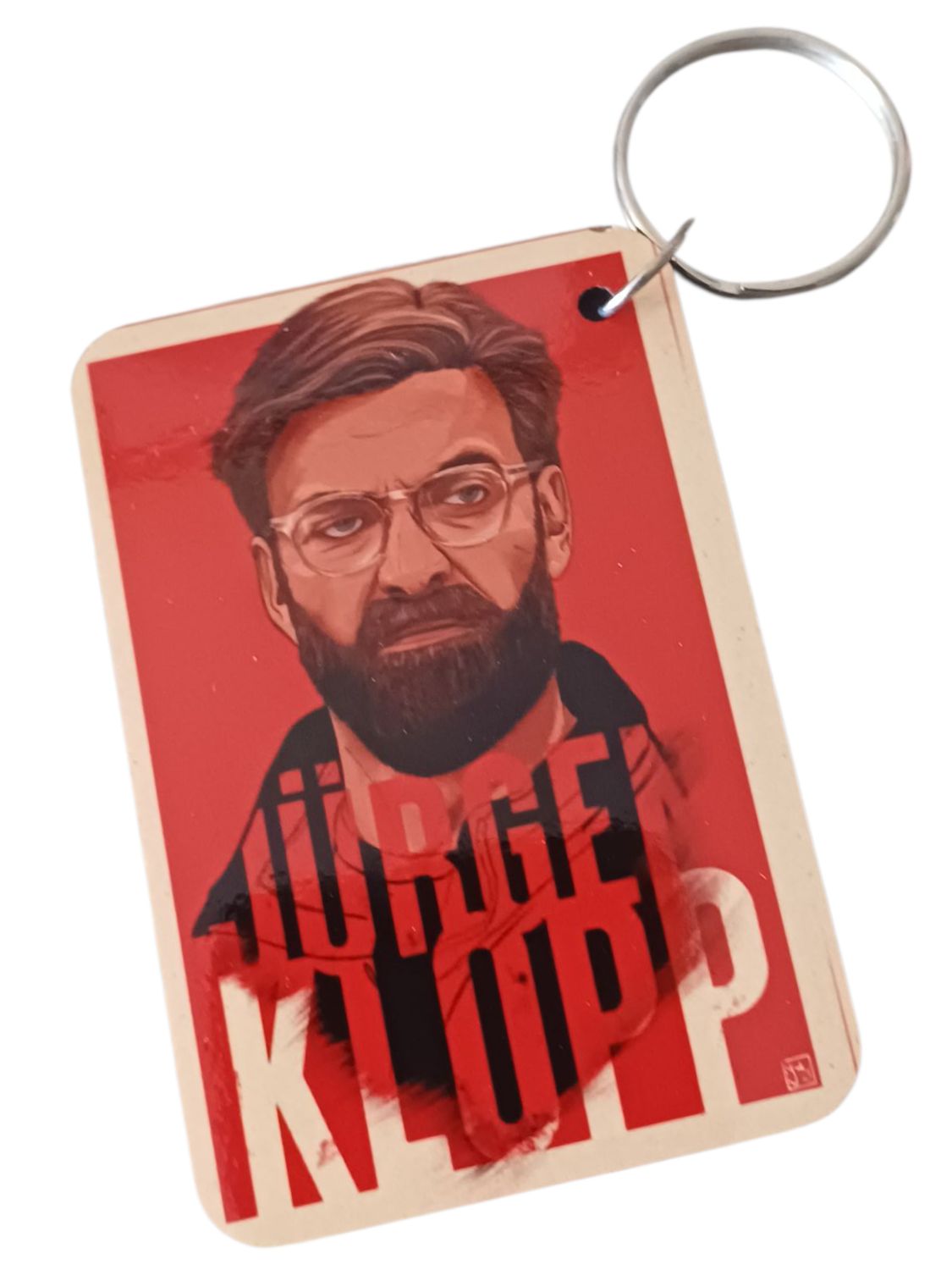 Jürgen Klopp Liverpool FC Manager Keychain – Single-Sided MDF 50x73mm