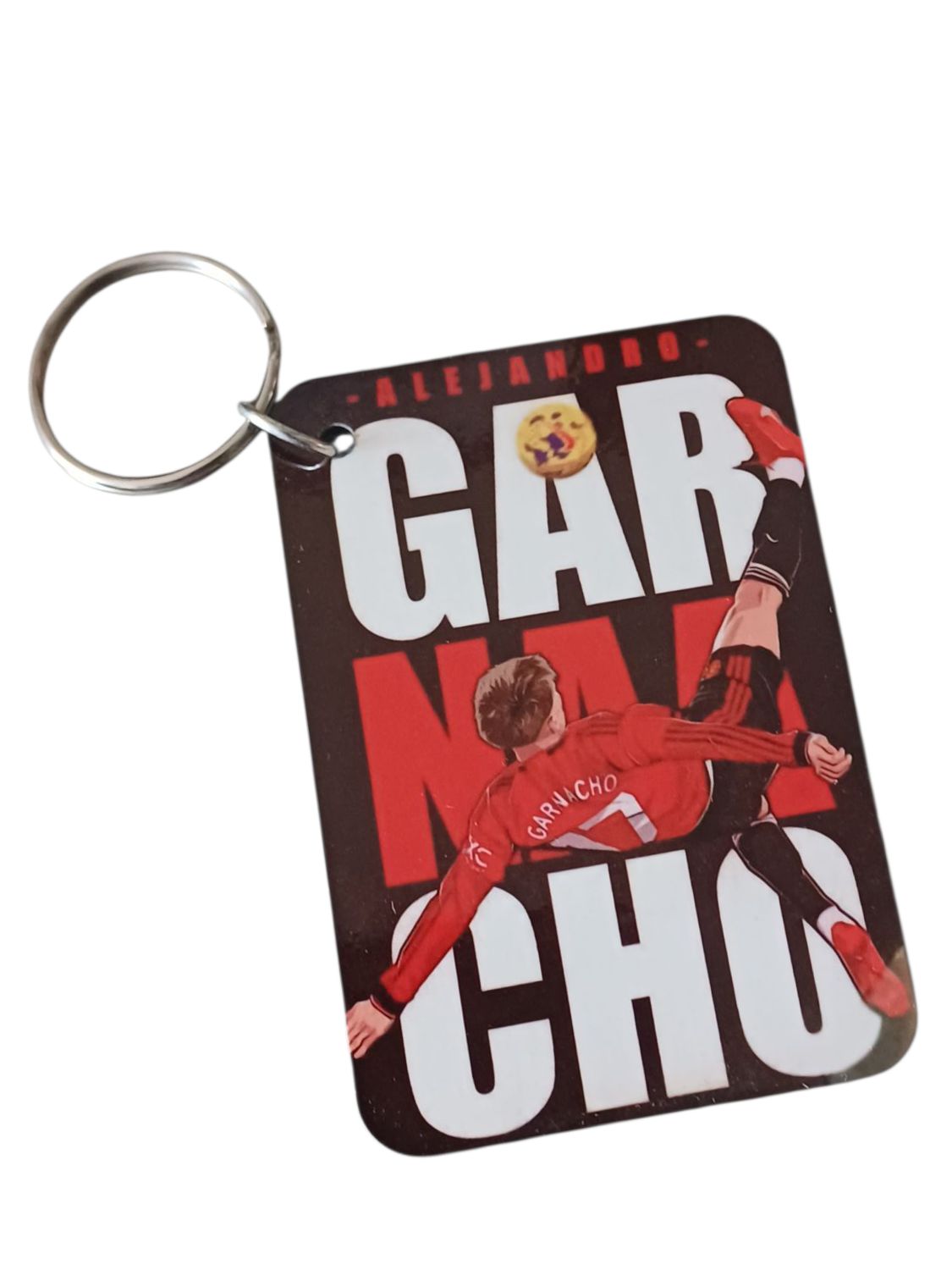 Alejandro Garnacho Bicycle Kick Manchester United Keychain – Single-Sided MDF