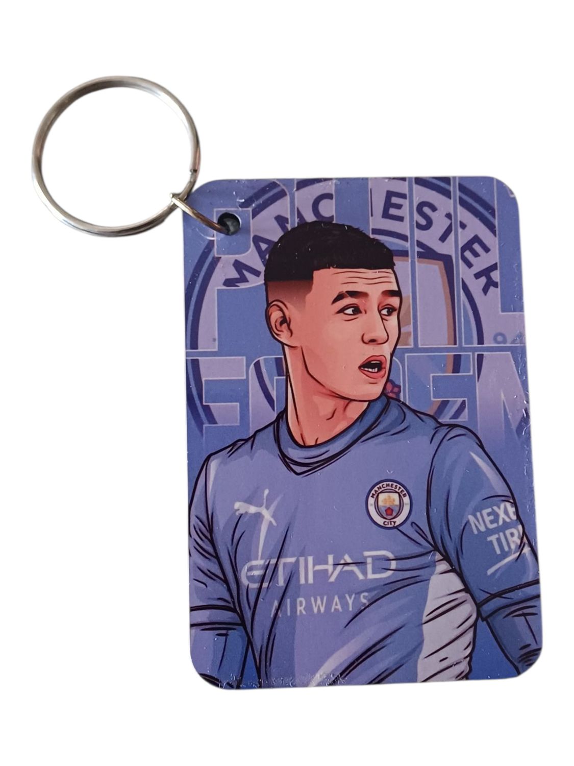 Phil Foden Manchester City Keyring – Single-Sided MDF