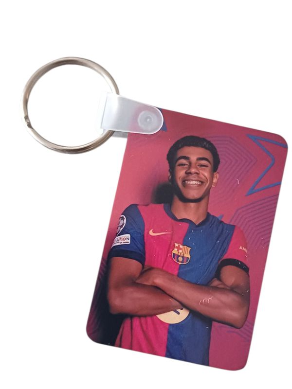 Lamine Yamal Barcelona Double-Sided Keyring