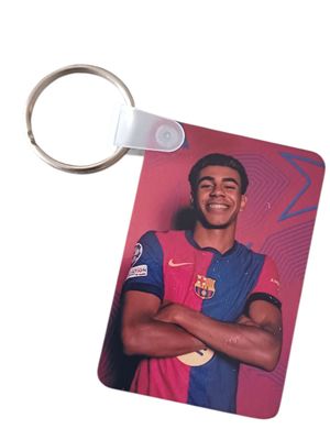 Lamine Yamal Barcelona Double-Sided Keyring