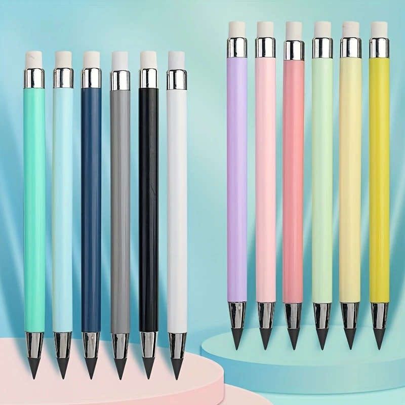 Blue Eternal No-Sharpen Infinity Pencil with Built-In Eraser