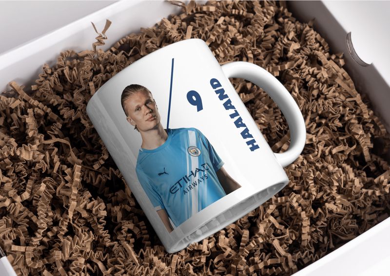 Manchester City FC Player Ceramic Mug – Personalised 11oz