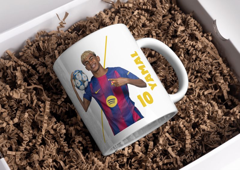 Barcelona FC Player Ceramic Mug – Personalised 11oz