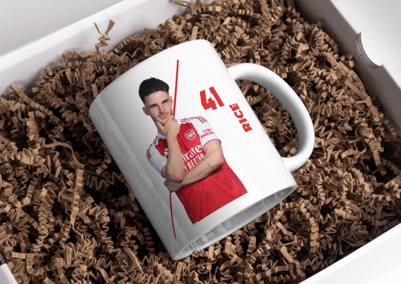 Arsenal FC Player Ceramic Mug – Personalised 11oz