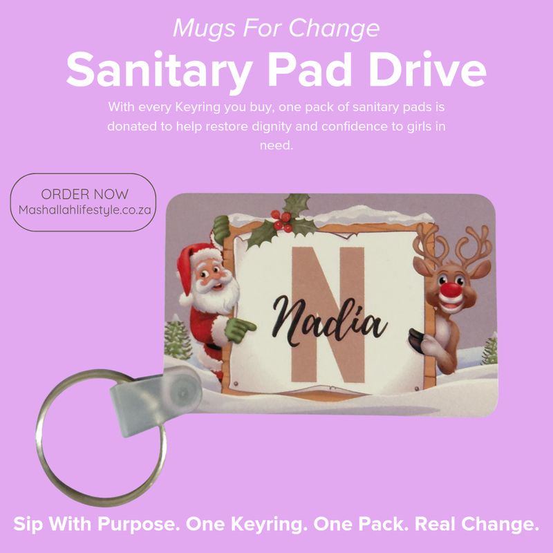 Christmas Keyring for Change – Sanitary Pad Drive Edition Christmas Keyring for Change – Sanitary Pad Drive Edition