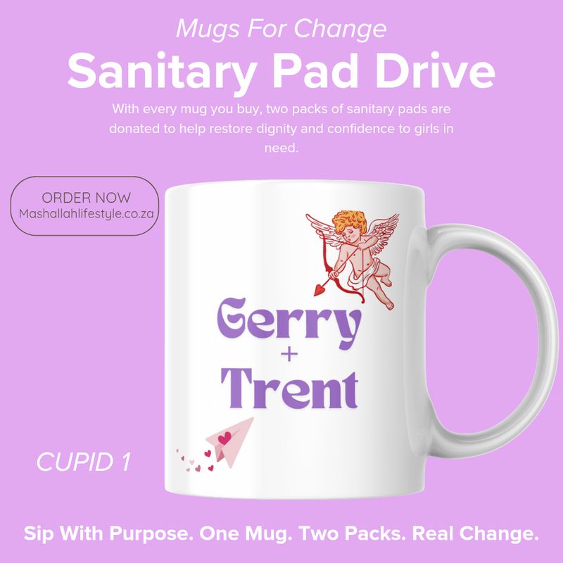 Valentine’s Day Cupid Mug for Change – Personalised Sanitary Pad Drive Edition Valentine’s Day Cupid Mug for Change – Personalised Sanitary Pad Drive Edition