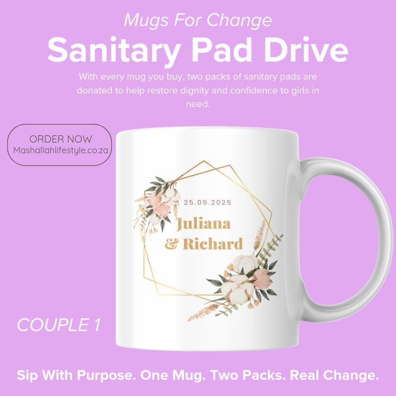 Anniversary Mug for Change – Personalised Sanitary Pad Drive Edition Anniversary Mug for Change – Personalised Sanitary Pad Drive Edition
