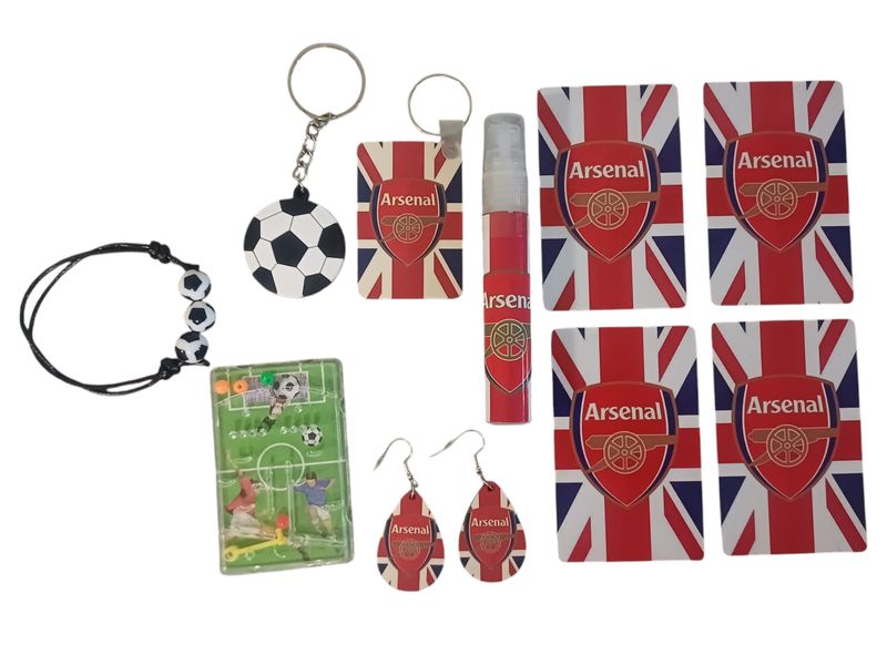 Arsenal FC 10-Piece Keychain Gift Set – Ultimate Fan Collection