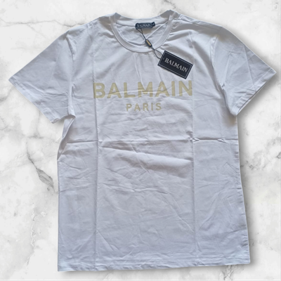 Balmain Paris T Shirt White Large