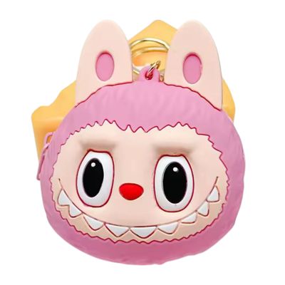 Pink Labubu Face Wallet &amp; Coin Purse