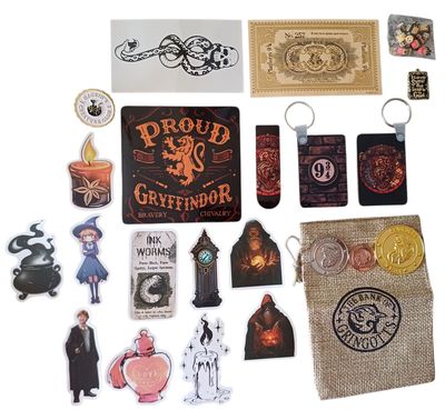 Harry Potter Gryffindor Keyring &amp; Collectibles Gift Set