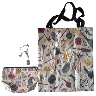 Harry Potter Inspired Canvas Bag &amp; Slytherin Horcrux Gift Set