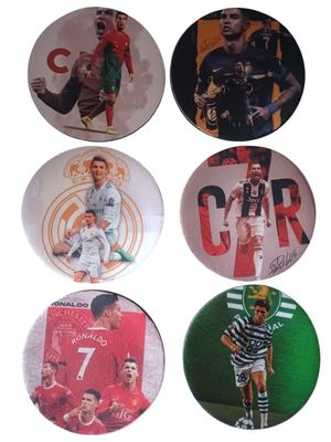 Cristiano Ronaldo Journey Coaster Set - 6 Piece Neoprene Collection