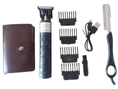 Gentleman's Grooming Set with Wireless Clipper, Shaver & Wallet Gentleman's Grooming Set with Wireless Clipper, Shaver & Wallet
