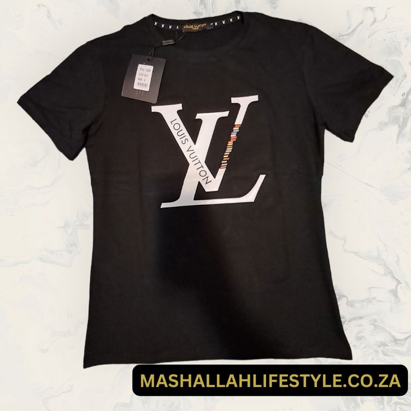 Louis Vuitton LV Embossed Monogram T Shirt Black Medium