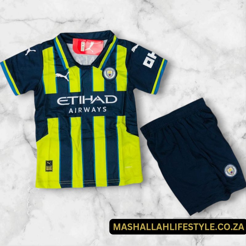 Manchester City Away Kit 24 / 25 Haaland ( 2 Pieces , Kids )