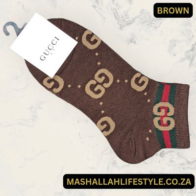 Gucci Ankle Socks _ Brown