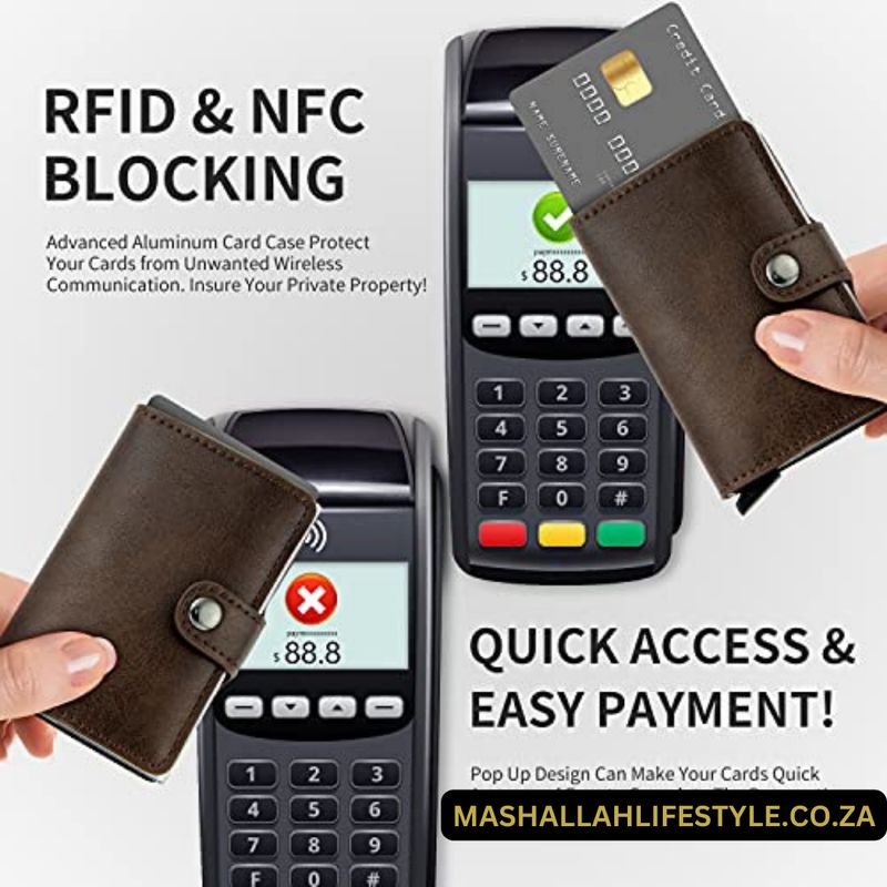 Rfid Blocking Card Pop Up Wallet _ Light Coffee
