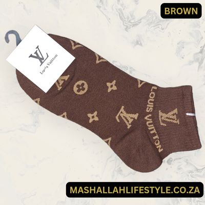 Louis Vuitton Ankle Socks _ Brown