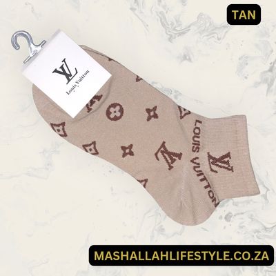 Louis Vuitton Ankle Socks _ Tan