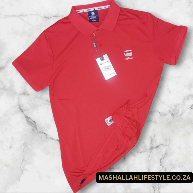 G-Star Raw Polo / Golf Shirt Red Large G-Star Raw Polo / Golf Shirt Red Large