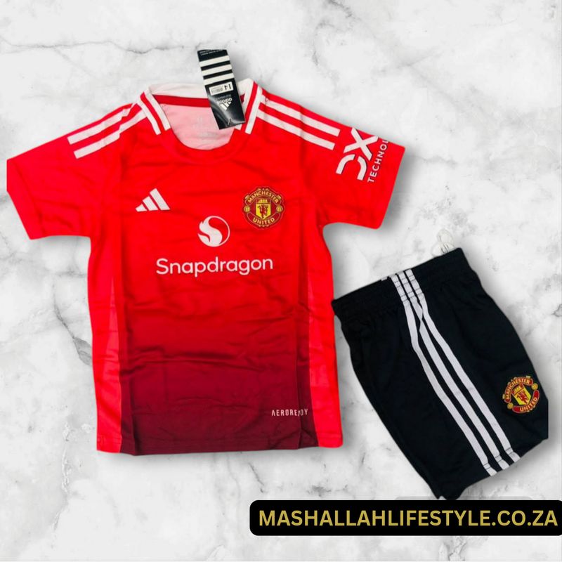 Manchester United Home Kit 24 / 25 Fernandes ( 2 Pieces , Kids )