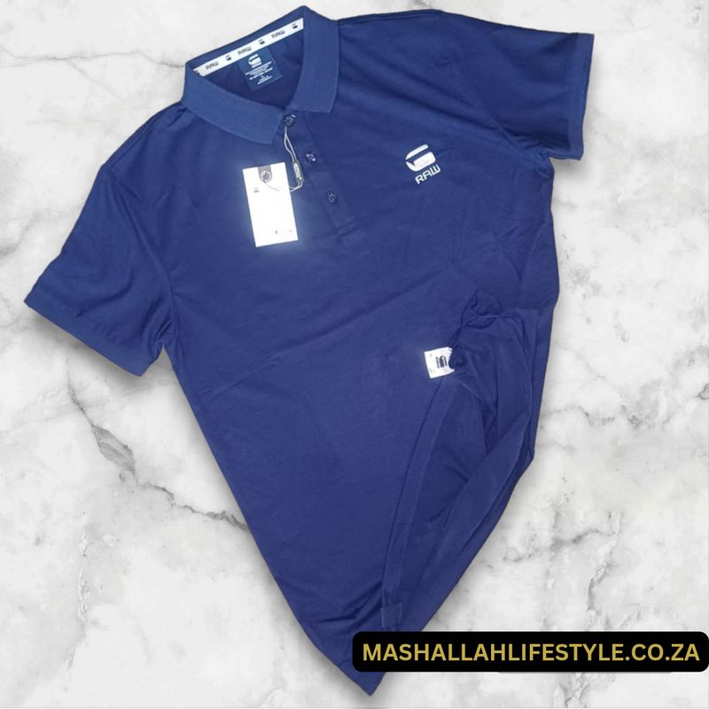 G-Star Raw Polo / Golf Shirt Blue Small G-Star Raw Polo / Golf Shirt Blue Small