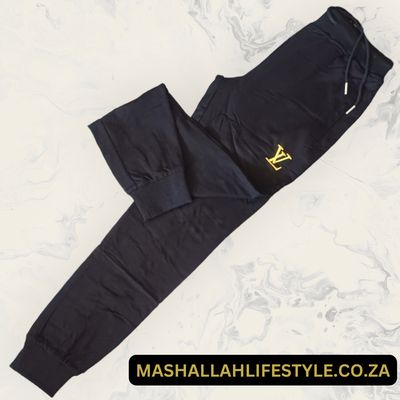 Louis Vuitton Gold Monogram Track Pants L to fit M