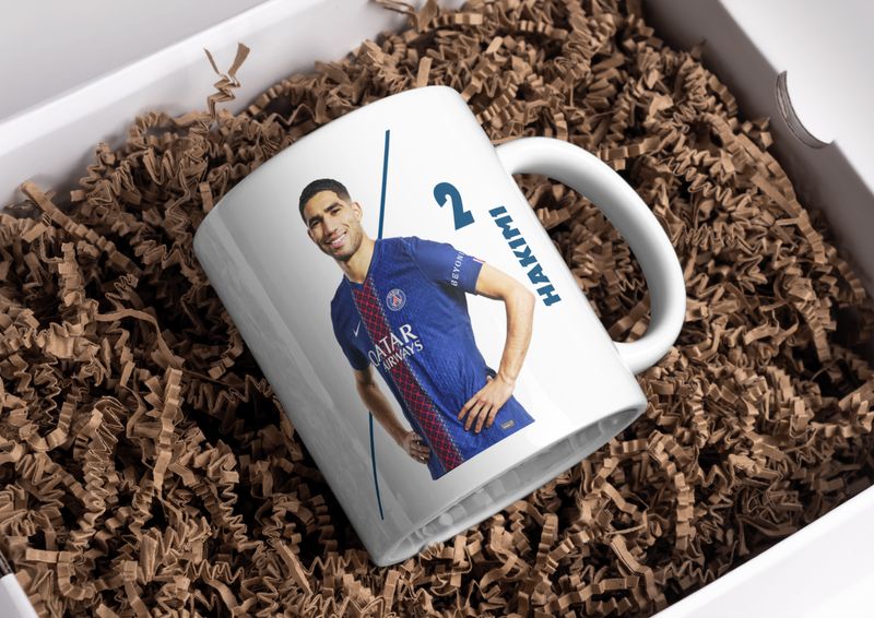 Paris Saint-Germain (PSG) Player Ceramic Mug – Personalised 11oz