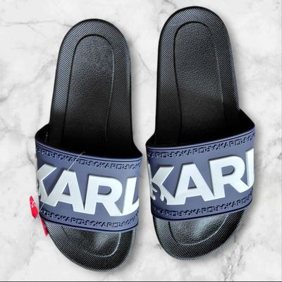 Karl Lagerfeld Pool Slides – Unisex Designer Slides _ EU 42