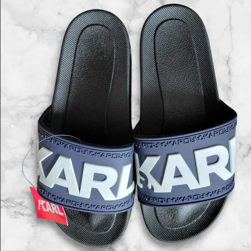 Karl Lagerfeld Pool Slides – Unisex Designer Slides _ EU 40
