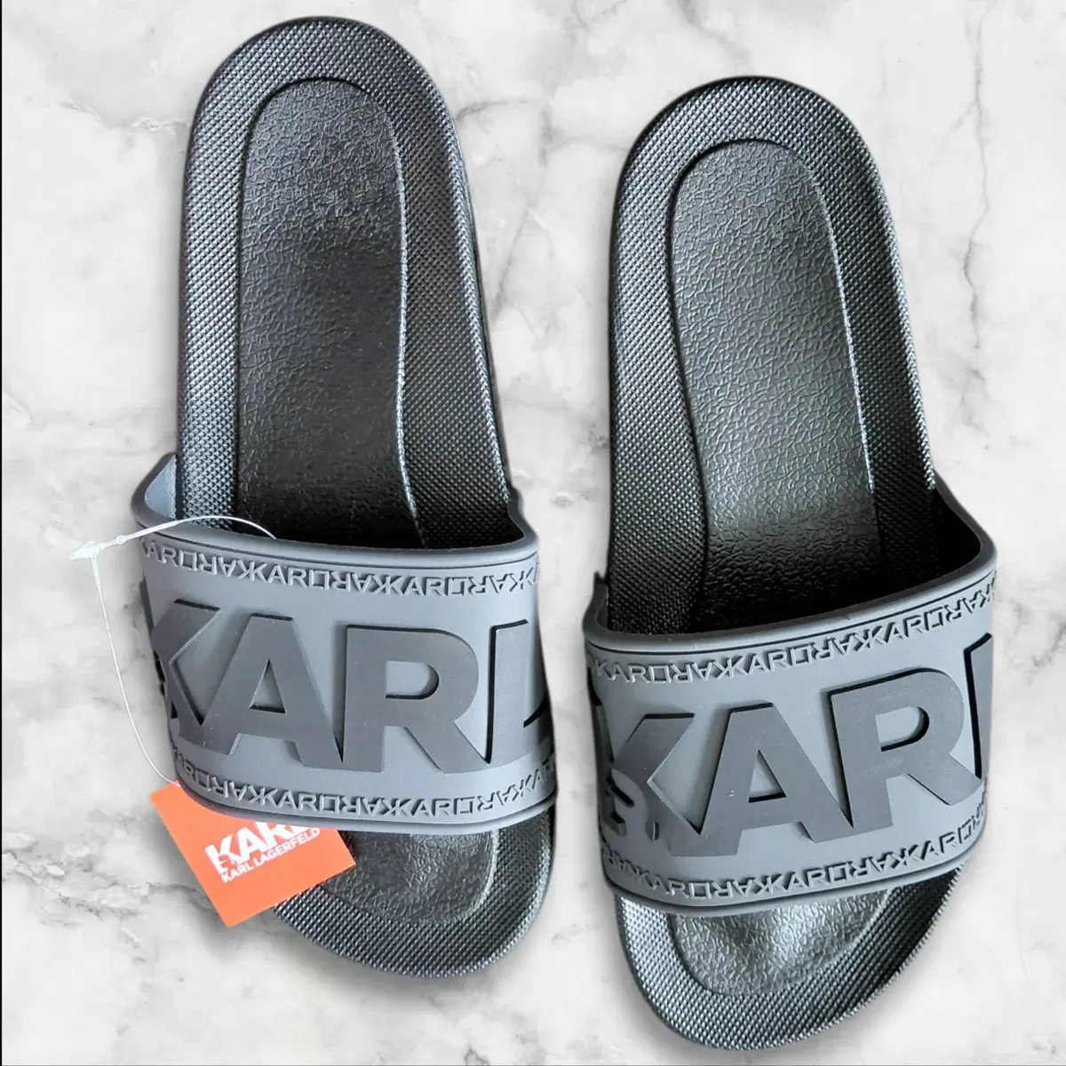 Karl Lagerfeld Pool Slides – Unisex Designer Slides _ EU 41