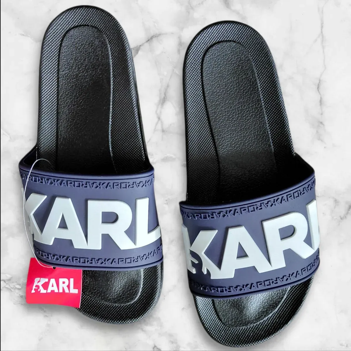 Karl Lagerfeld Pool Slides – Unisex Designer Slides _ EU 41