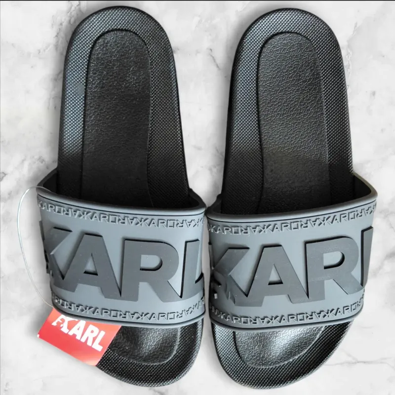 Karl Lagerfeld Pool Slides – Unisex Designer Slides _ EU 40