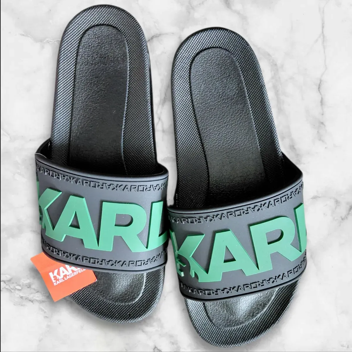 Karl Lagerfeld Pool Slides – Unisex Designer Slides _ EU 42
