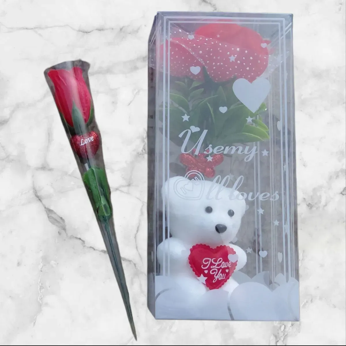 Valentine’s Day Gift Set – Mini Teddy &amp; Rose