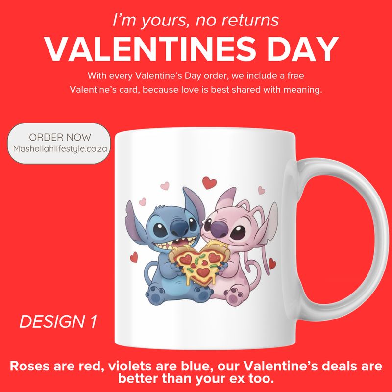 Valentine’s Day Lilo & Stitch Mug – 11oz Valentine’s Day Lilo & Stitch Mug – 11oz