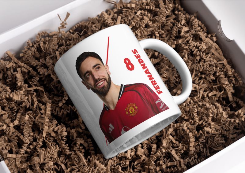 Manchester United FC Player Ceramic Mug – Personalised 11oz