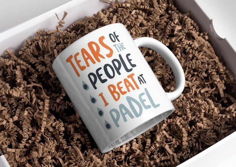 Tears of the People I Beat at Padel – Funny Padel Mug