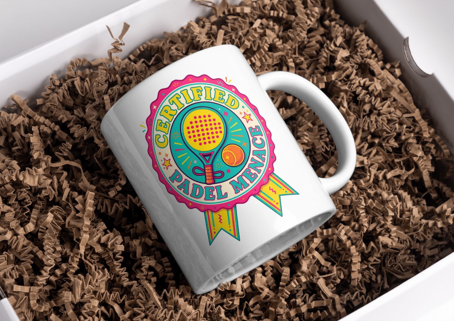 Padel Menace Mug – Funny Padel Sports Design – Gift for Padel Players