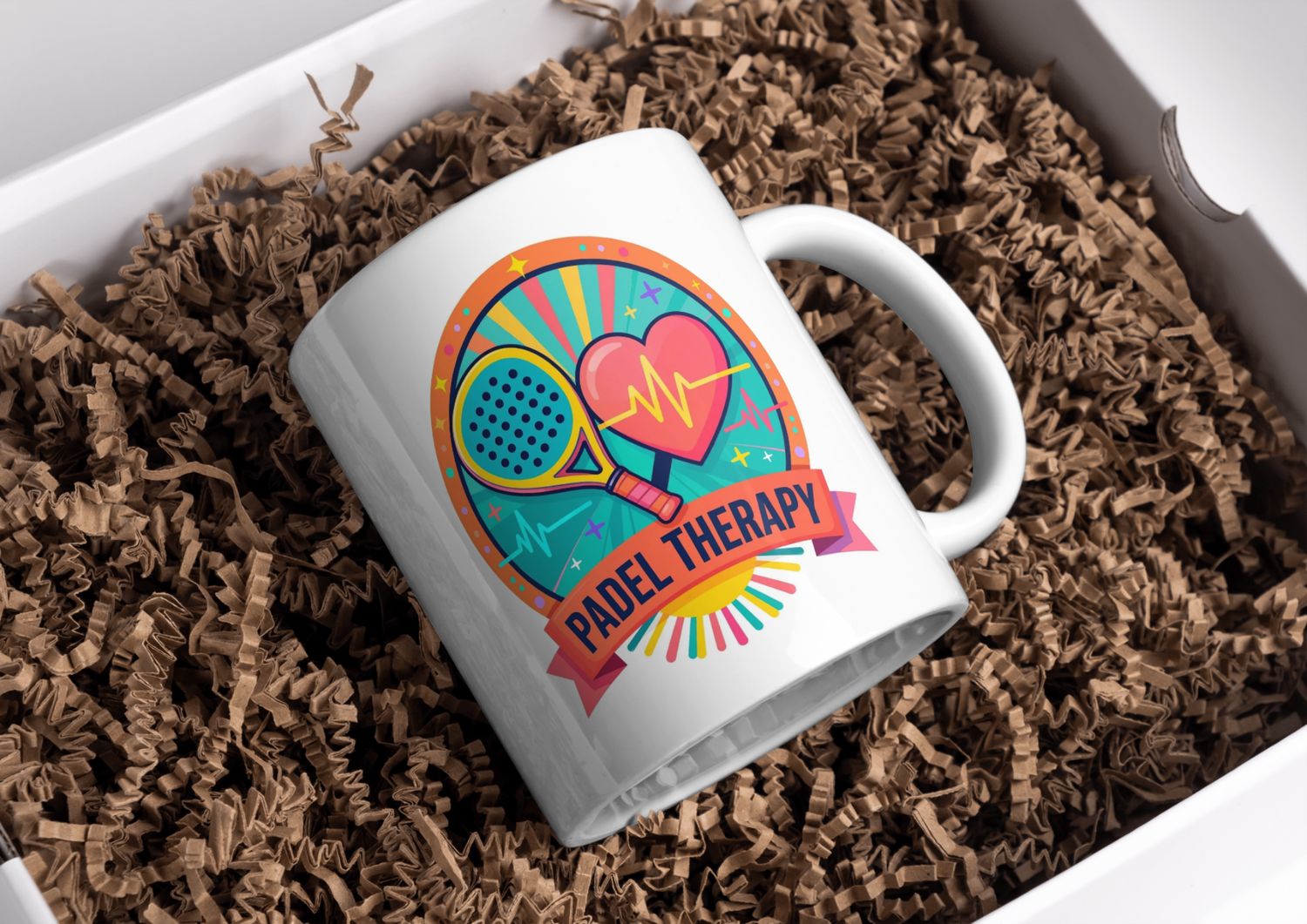 Padel Therapy Mug – Padel Sports Design – Gift for Padel Lovers