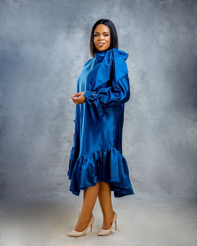 LETICIA Dress In Cobalt Blue