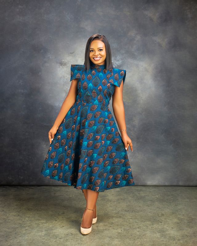 ARISA Darted Flared Dress
